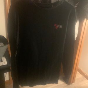 PacSun Long-Sleeve Japanese Writing Sweatshirt